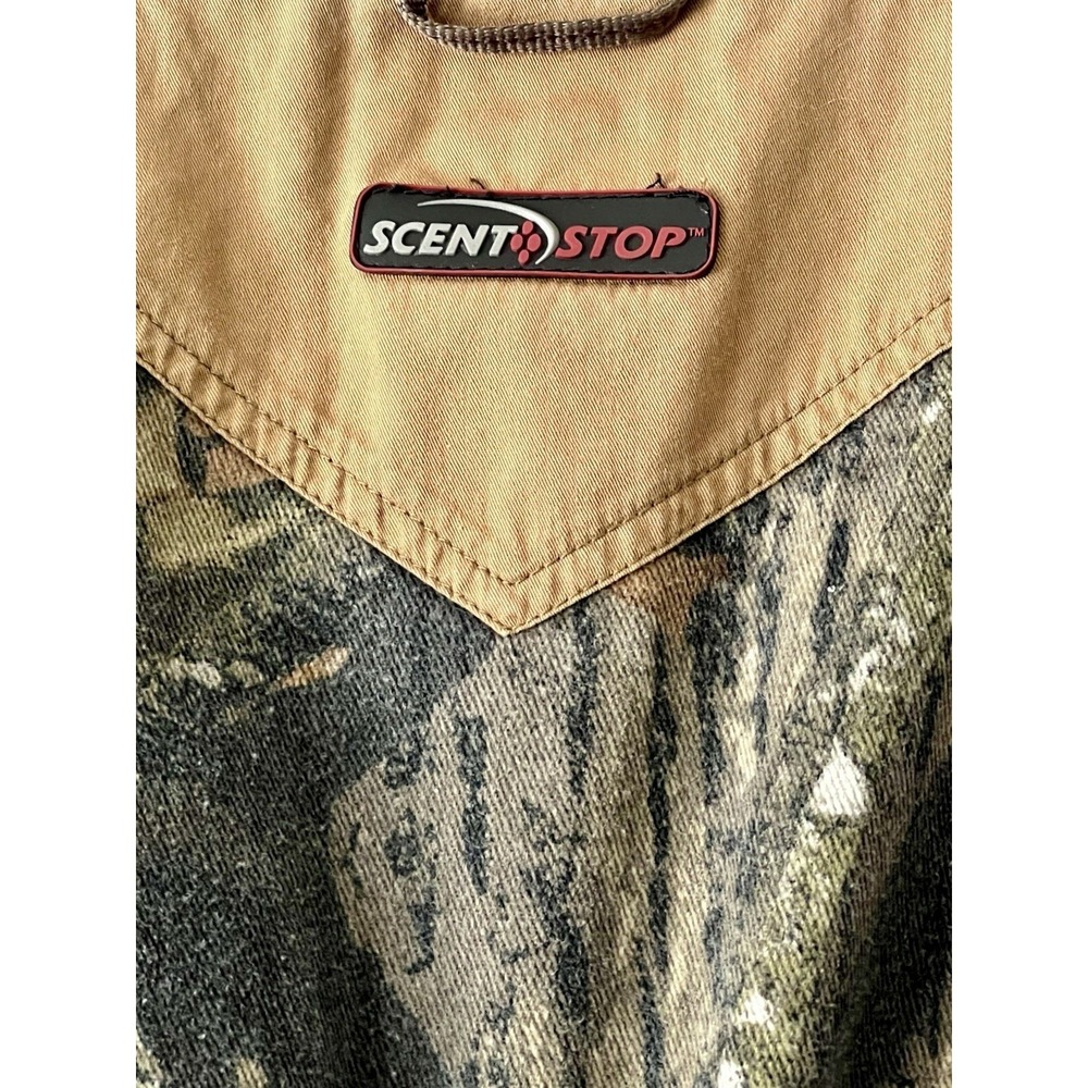 Mossy Oak Scent Stop Pro Camo Hunting Mens Shirt Large Button Down Long Sleeve - Picture 12 of 12